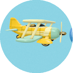 a GIF of an airplane, this file is a bit larger almost 1MB so it may take longer to load. artwork by Julius H. via pixabay, use with kind permission.